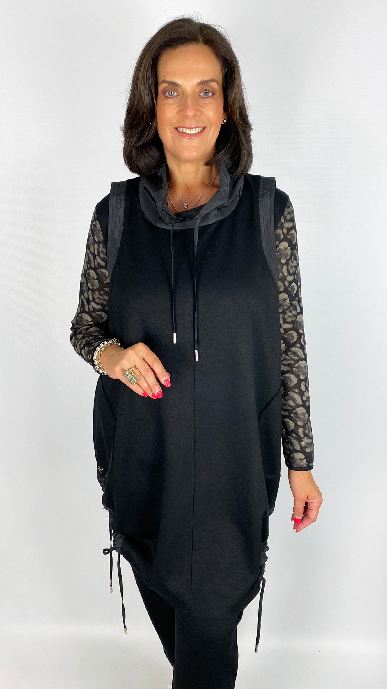 Mixed media sleeveless top | 2 Colours | by Malissa J