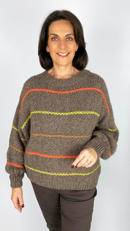 Blanket stitch cosy-feel jumper | 3 Colours