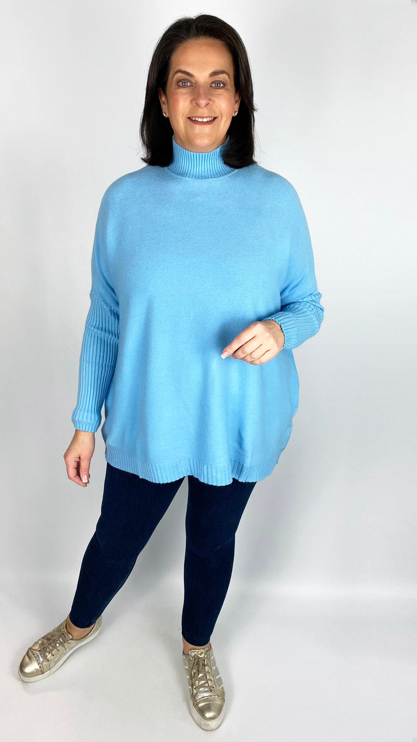 Ribbed turtle neck oversized jumper (6 Colours)