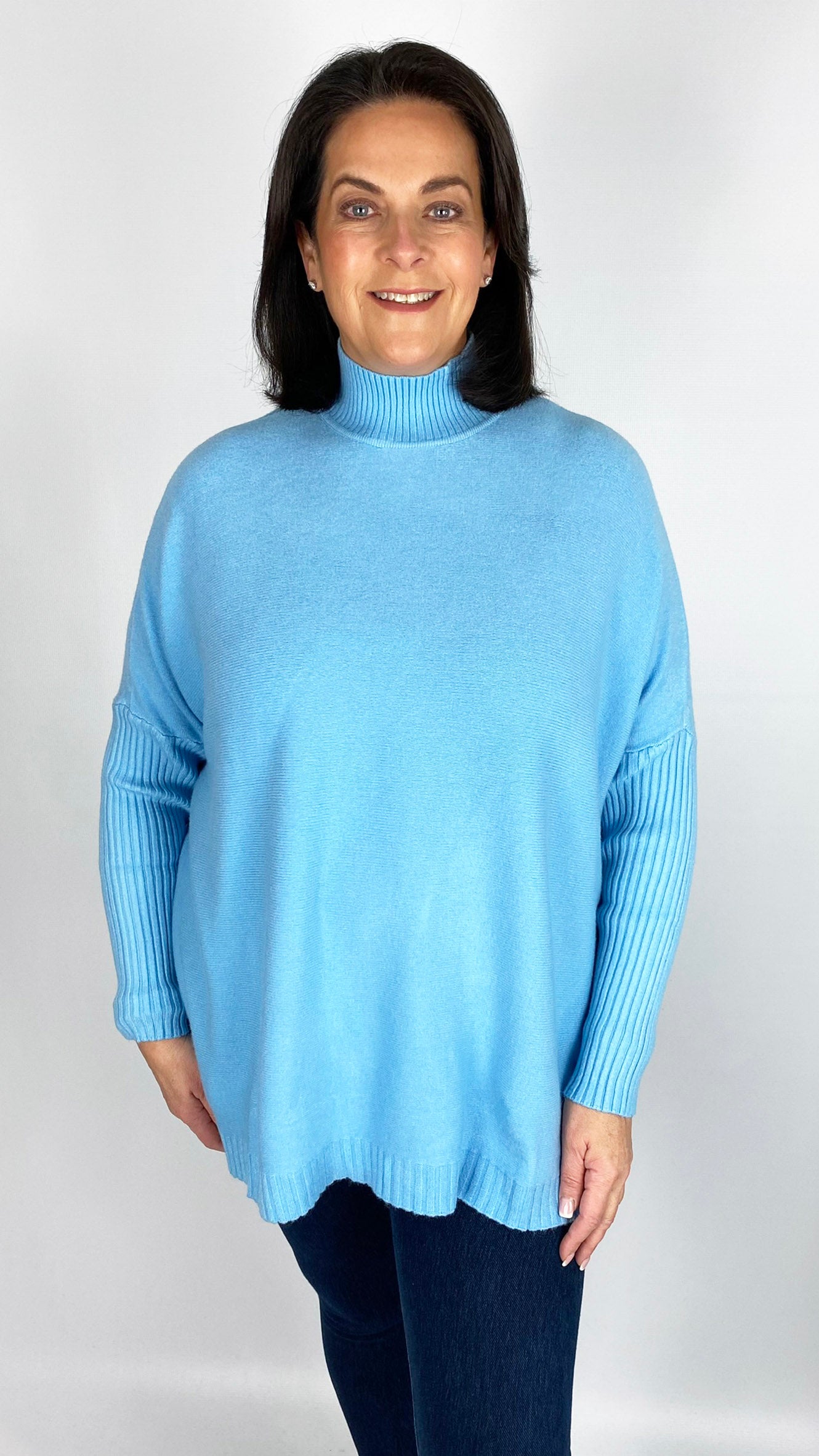 Ribbed turtle neck oversized jumper (6 Colours)