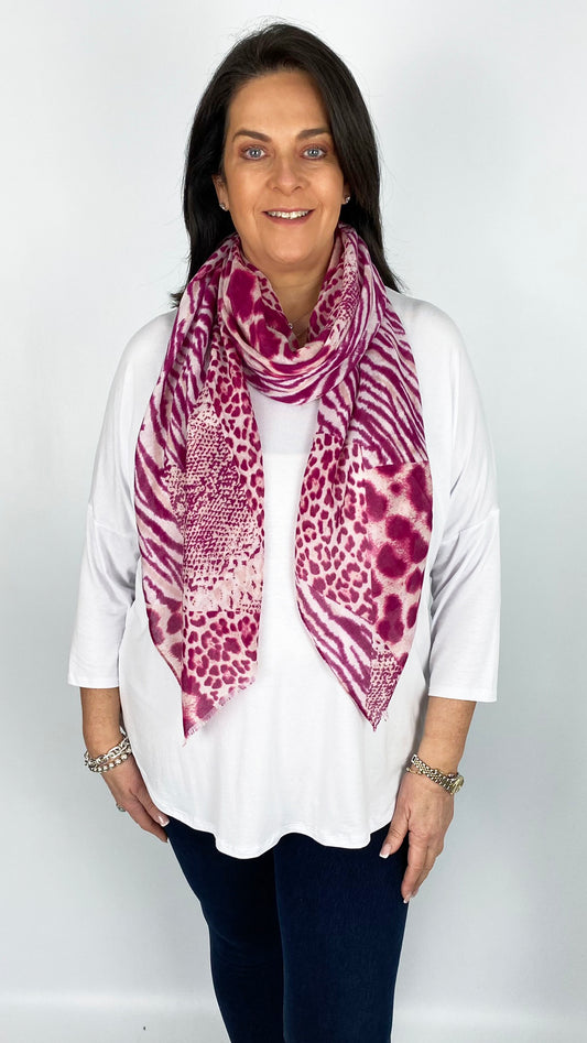 Print lightweight scarf (13 Colours)