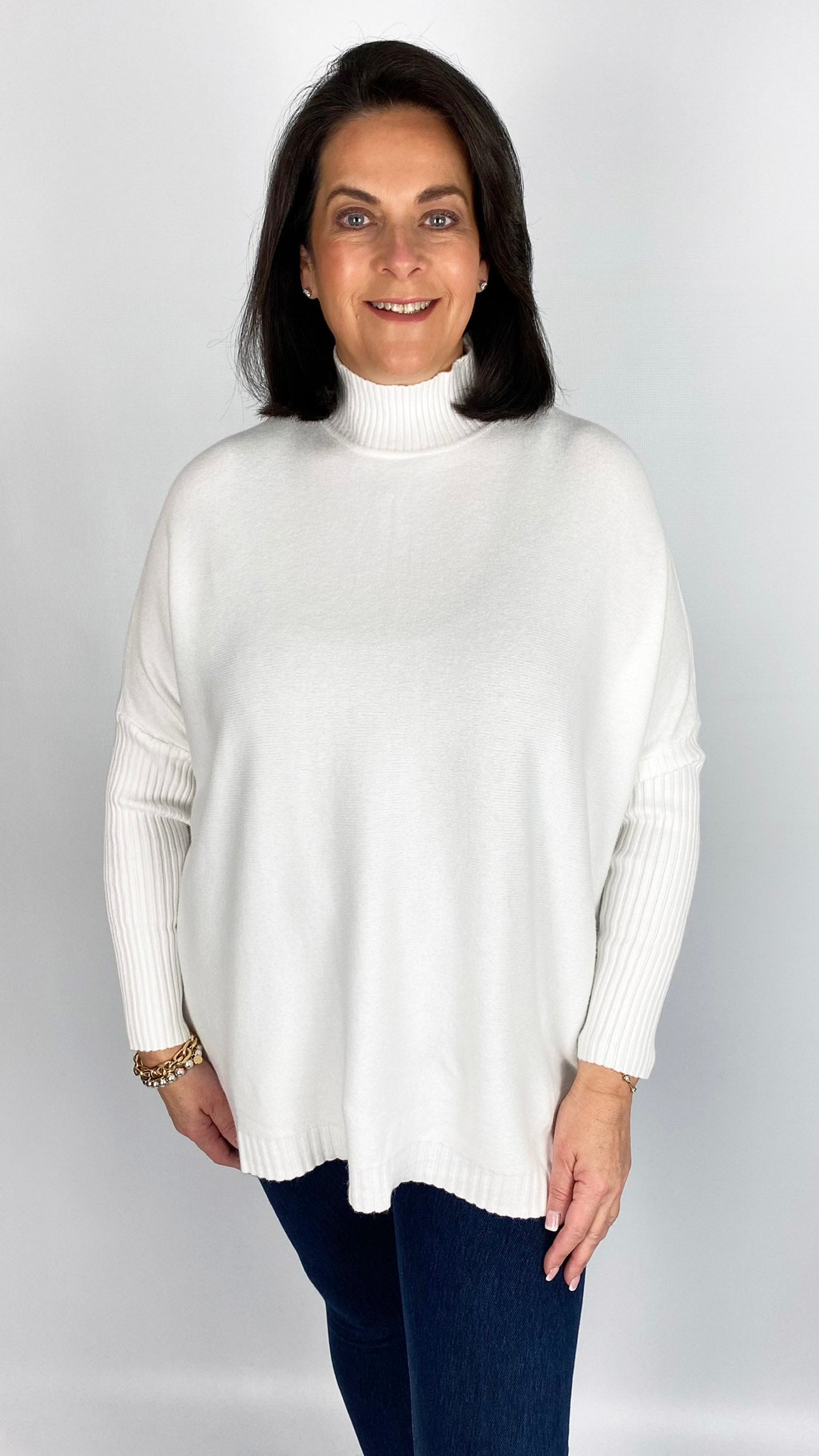 Ribbed turtle neck oversized jumper (6 Colours)