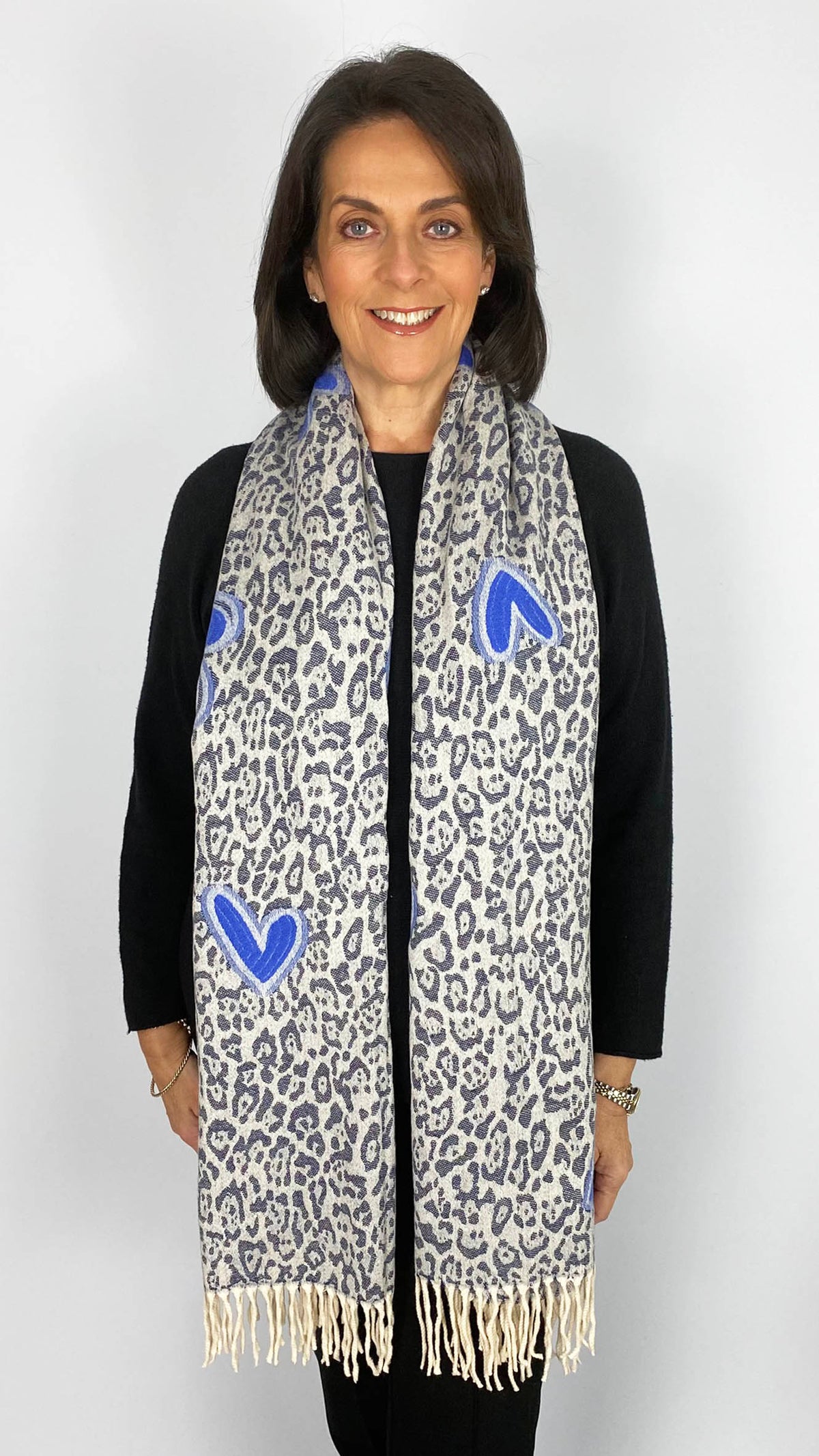 Animal print & heart scarf | 3 Colours