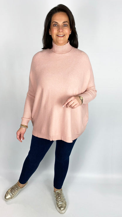 Ribbed turtle neck oversized jumper (6 Colours)