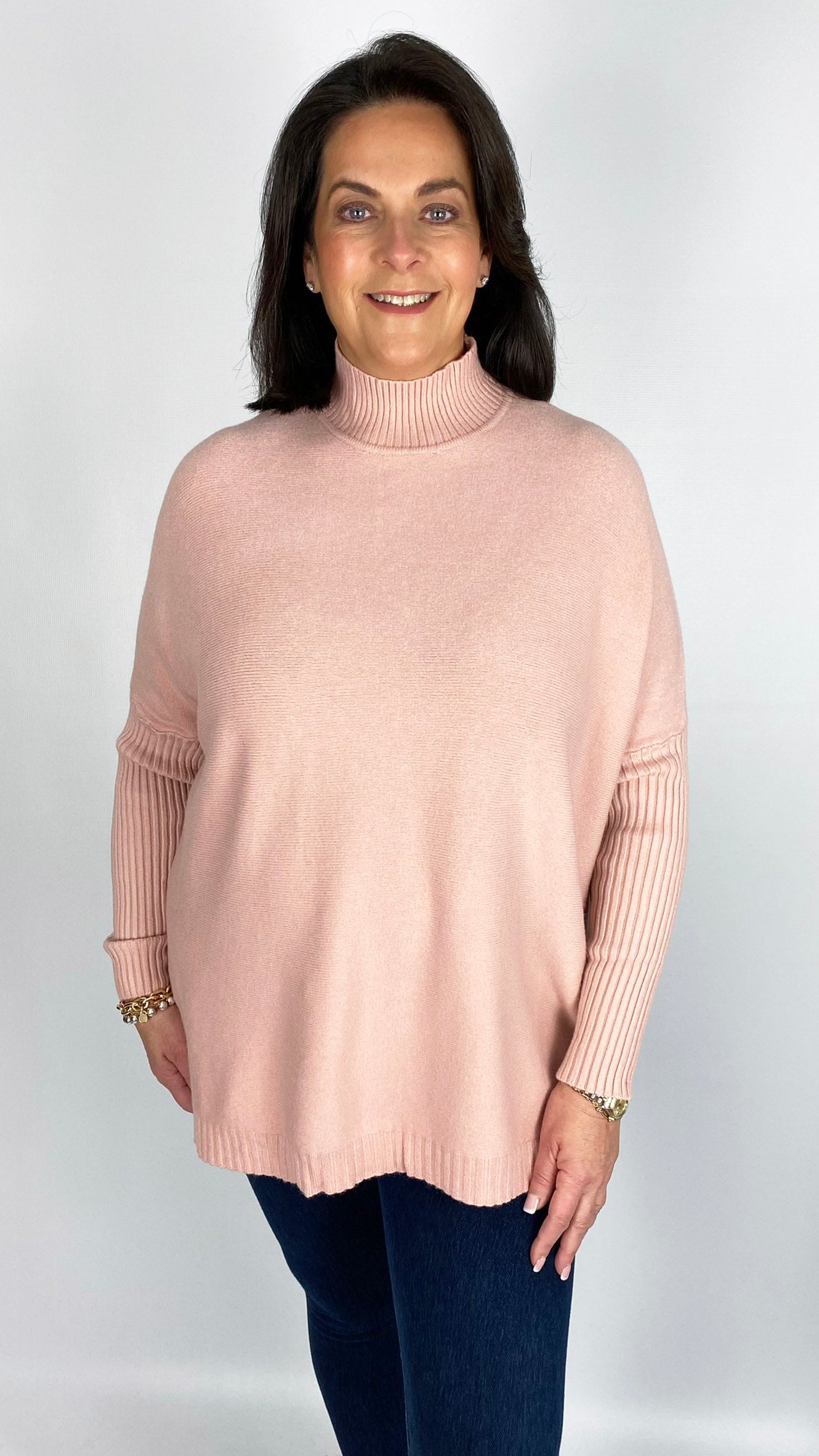 Ribbed turtle neck oversized jumper (6 Colours)