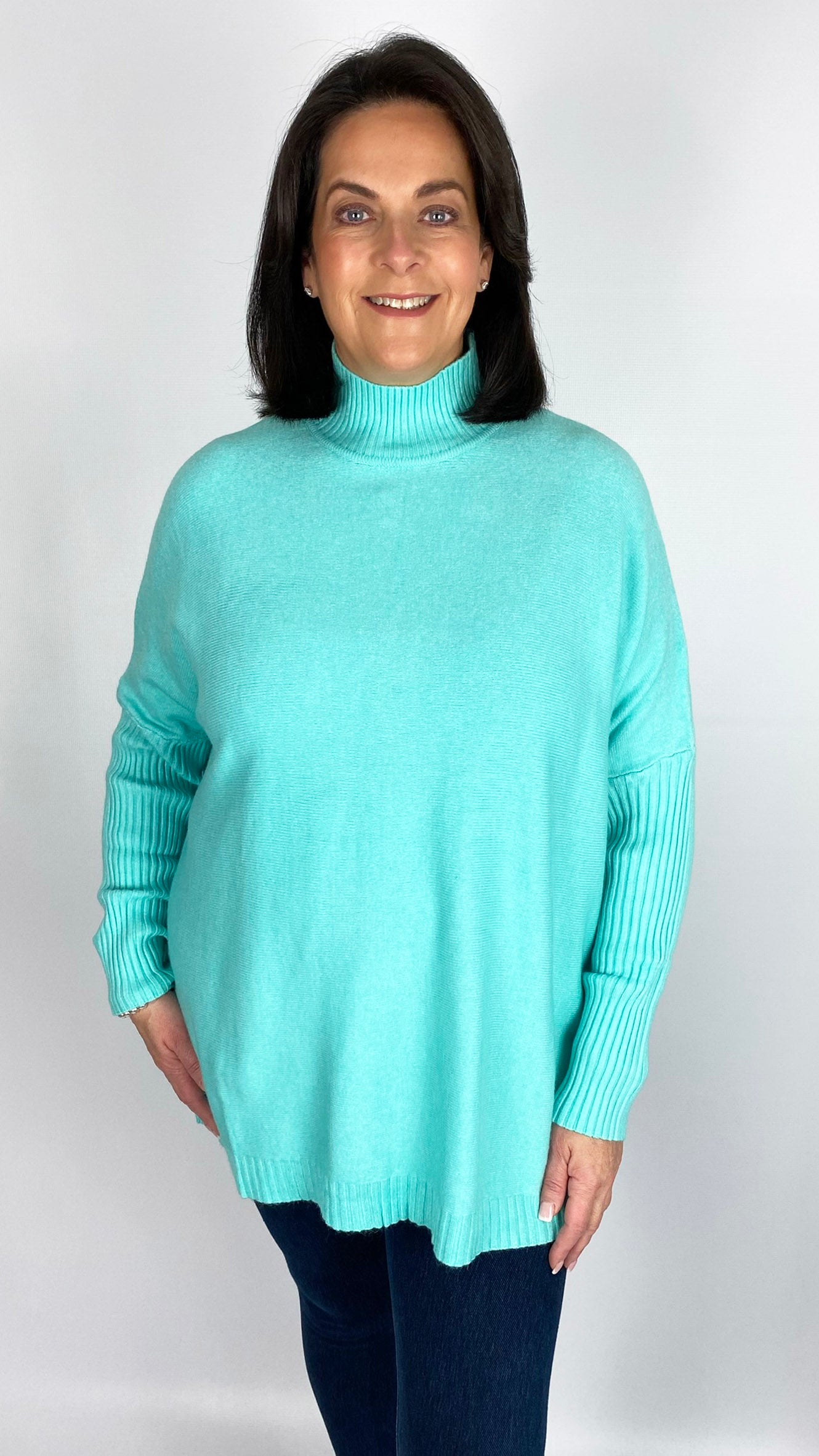 Ribbed turtle neck oversized jumper (6 Colours)