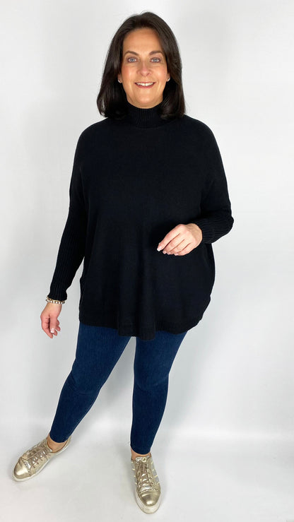 Ribbed turtle neck oversized jumper (6 Colours)