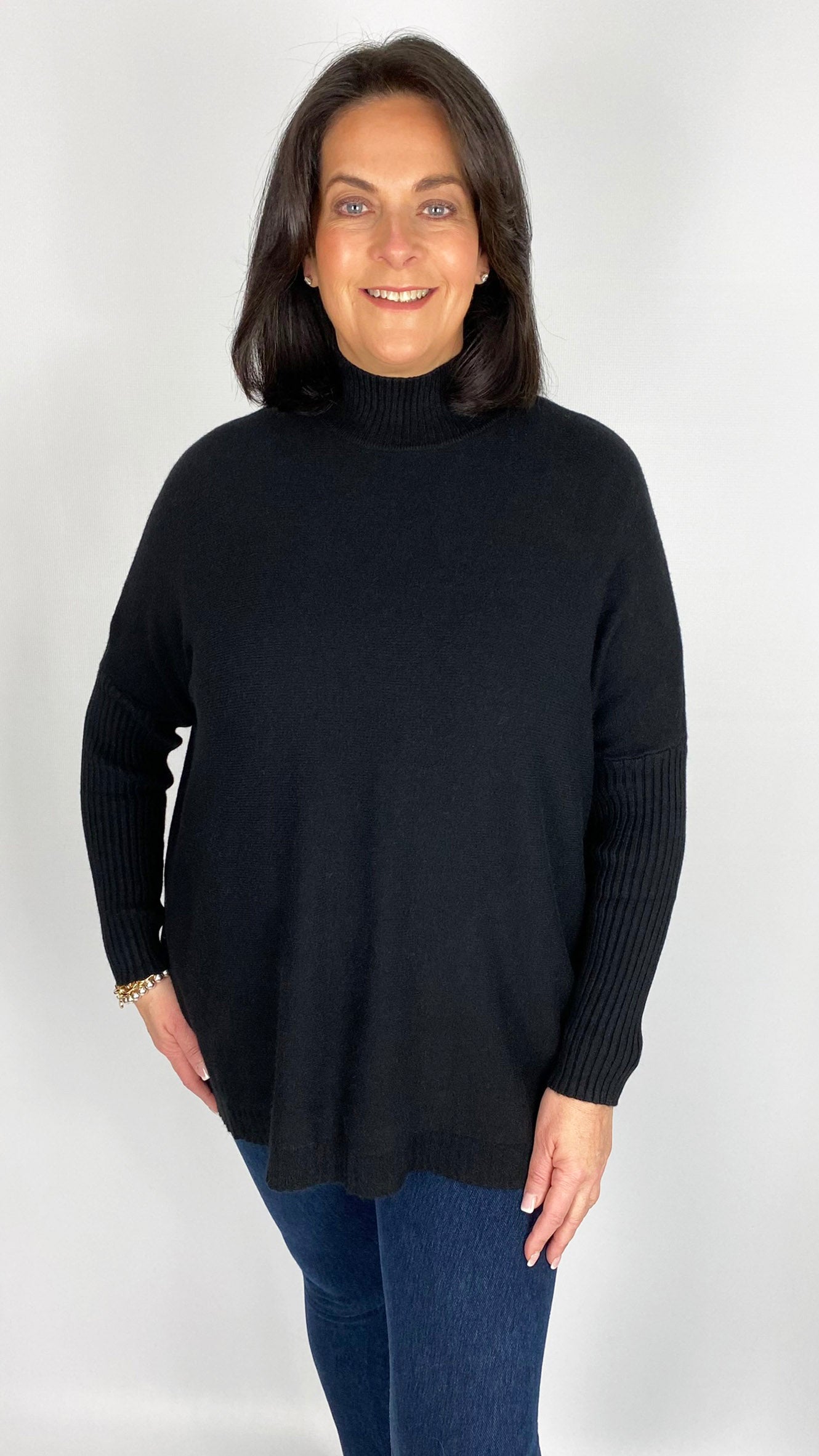 Ribbed turtle neck oversized jumper (6 Colours)