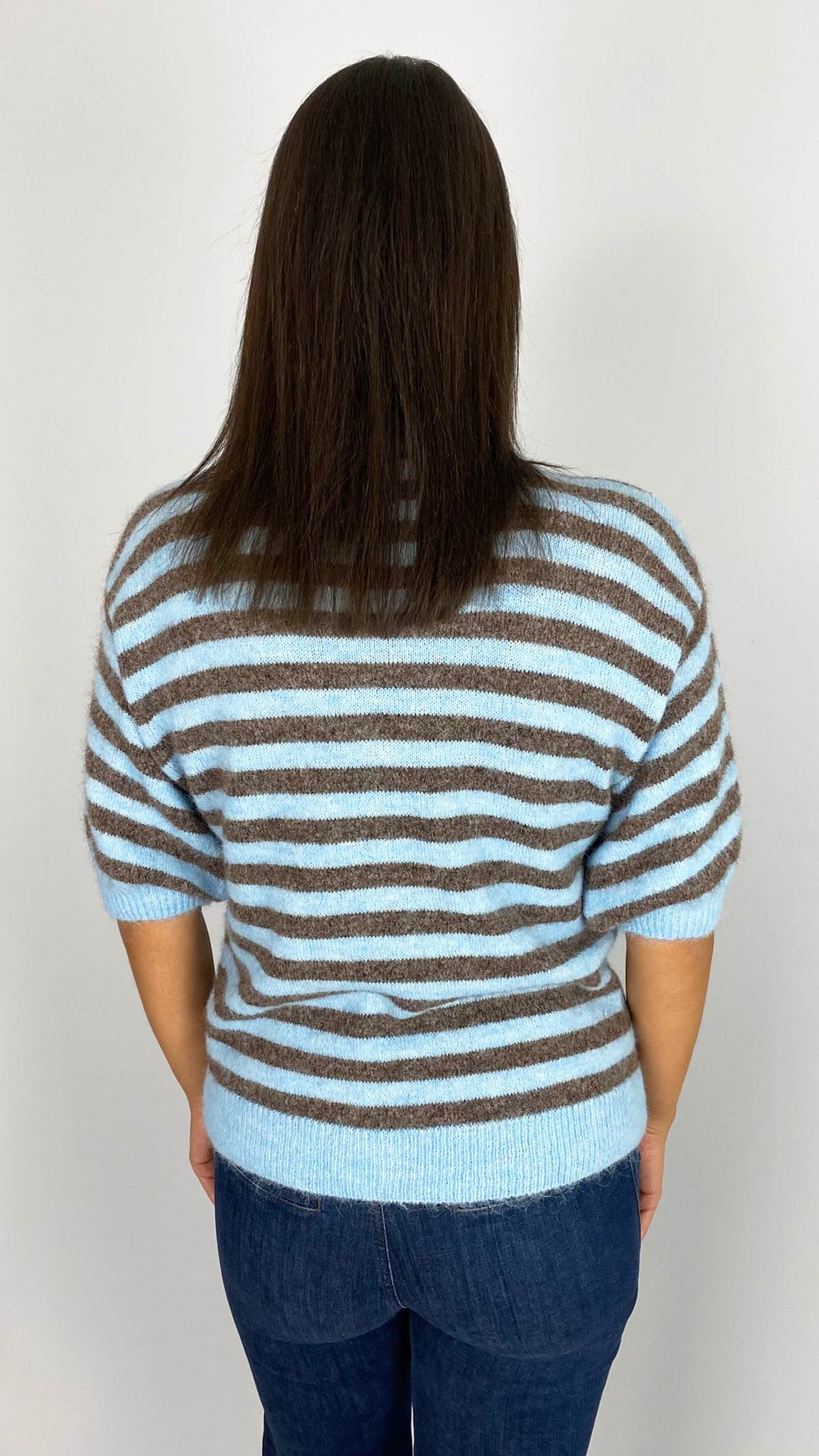 Stripe short sleeve cardigan | 3 Colours