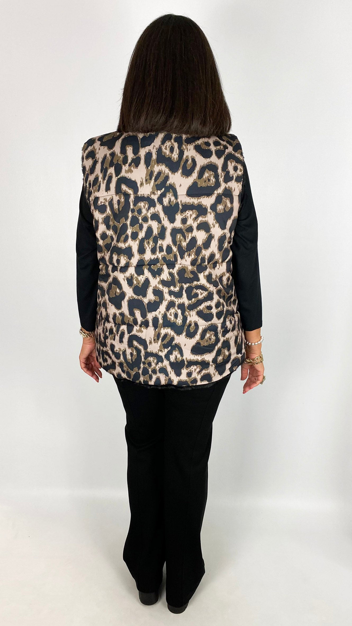Reversible printed & faux fur gilet | 2 Colours | by Malissa J