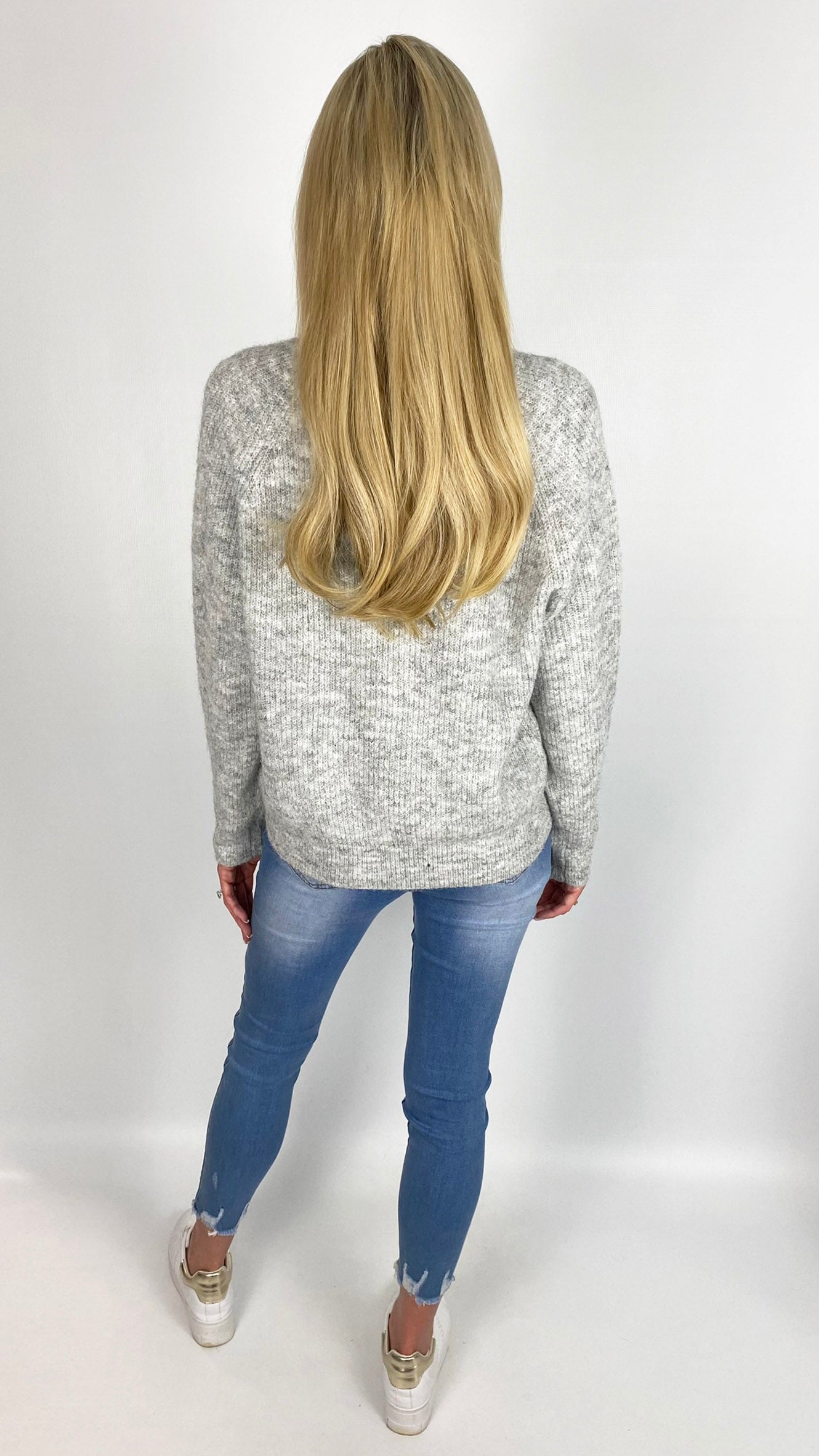 Crystal button detail jumper (3 Colours) - last 1s