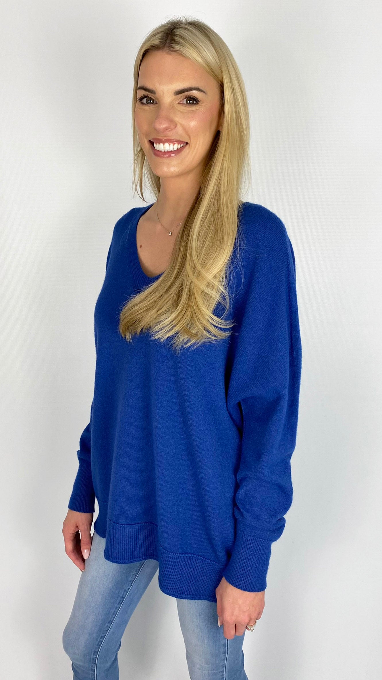 Ribbed edged v-neck jumper (5 Colours) - back in! + new colours