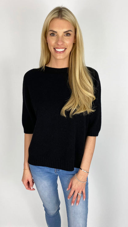 Braided back 3/4 sleeve jumper (5 Colours) - last 1s