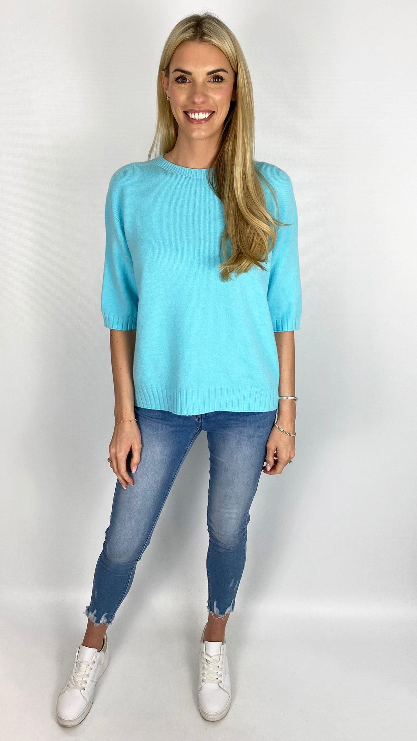 Braided back 3/4 sleeve jumper (5 Colours) - last 1s