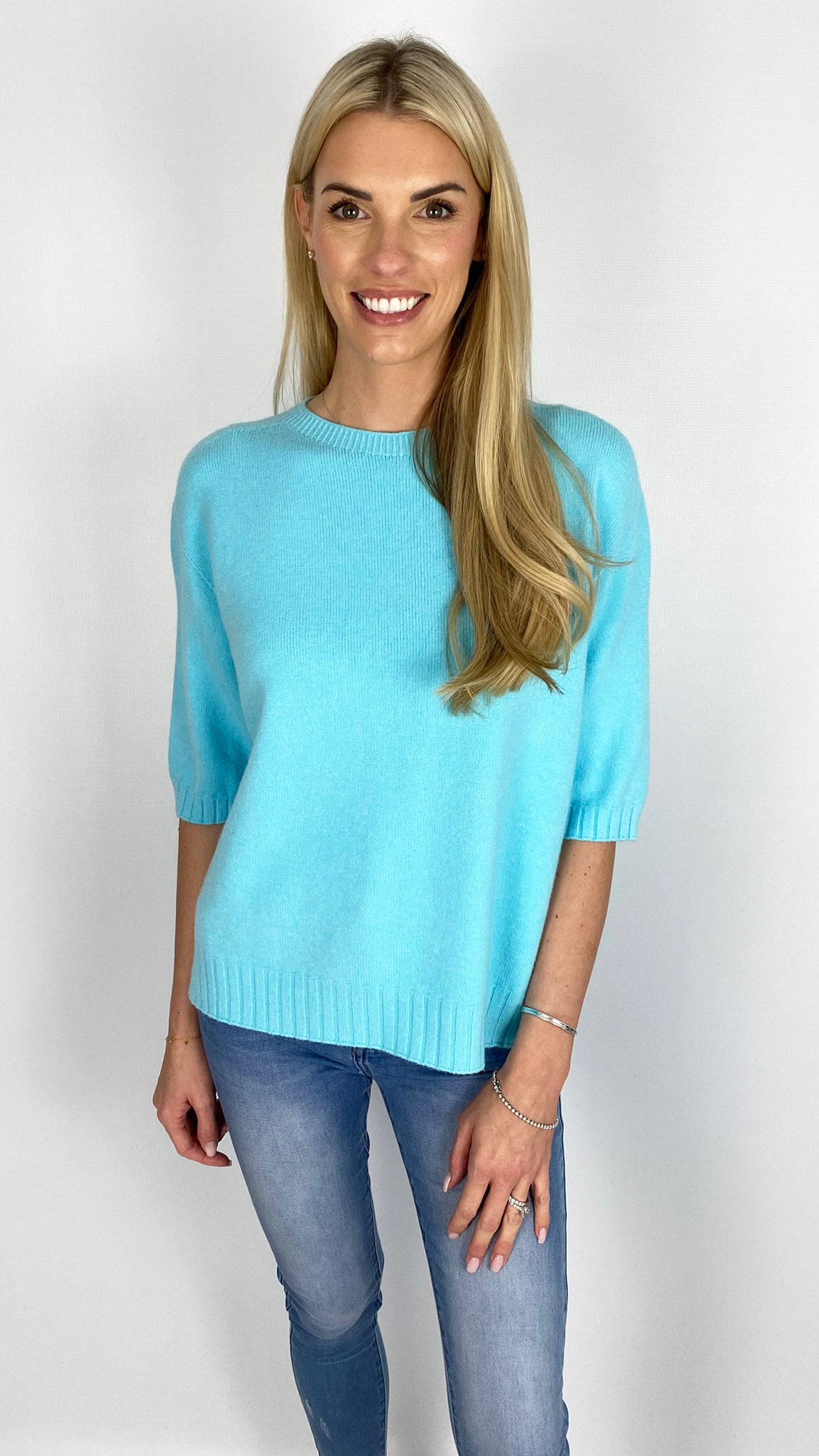 Braided back 3/4 sleeve jumper (5 Colours) - last 1s