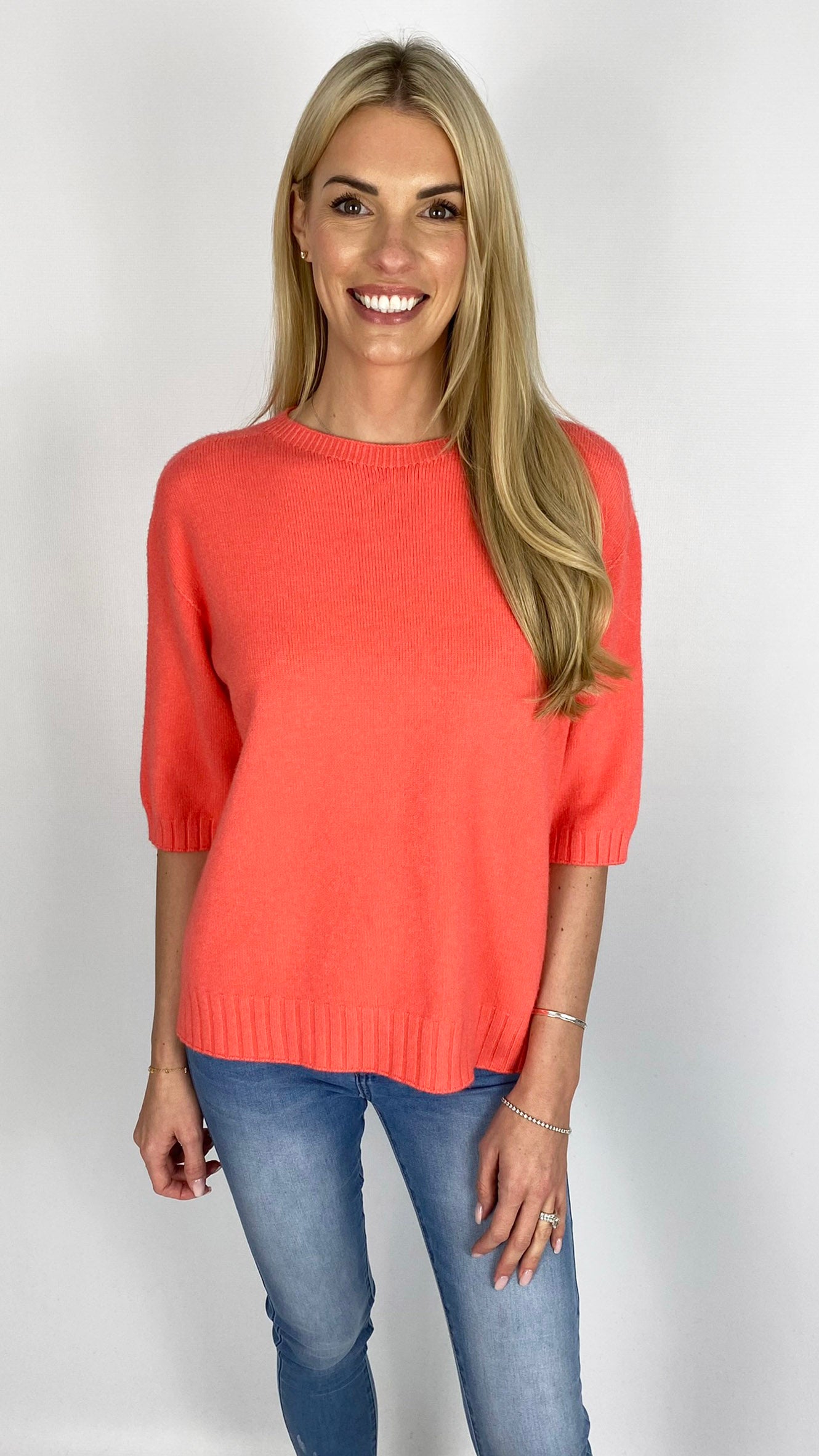 Braided back 3/4 sleeve jumper (5 Colours) - last 1s