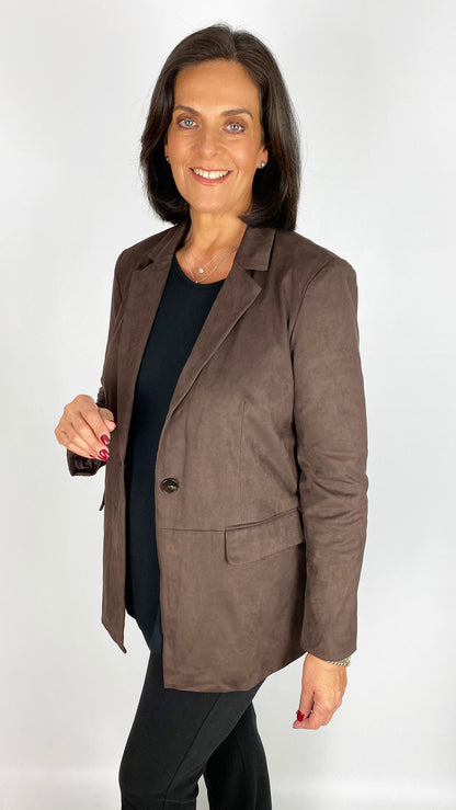 Suedette blazer | 2 Colours