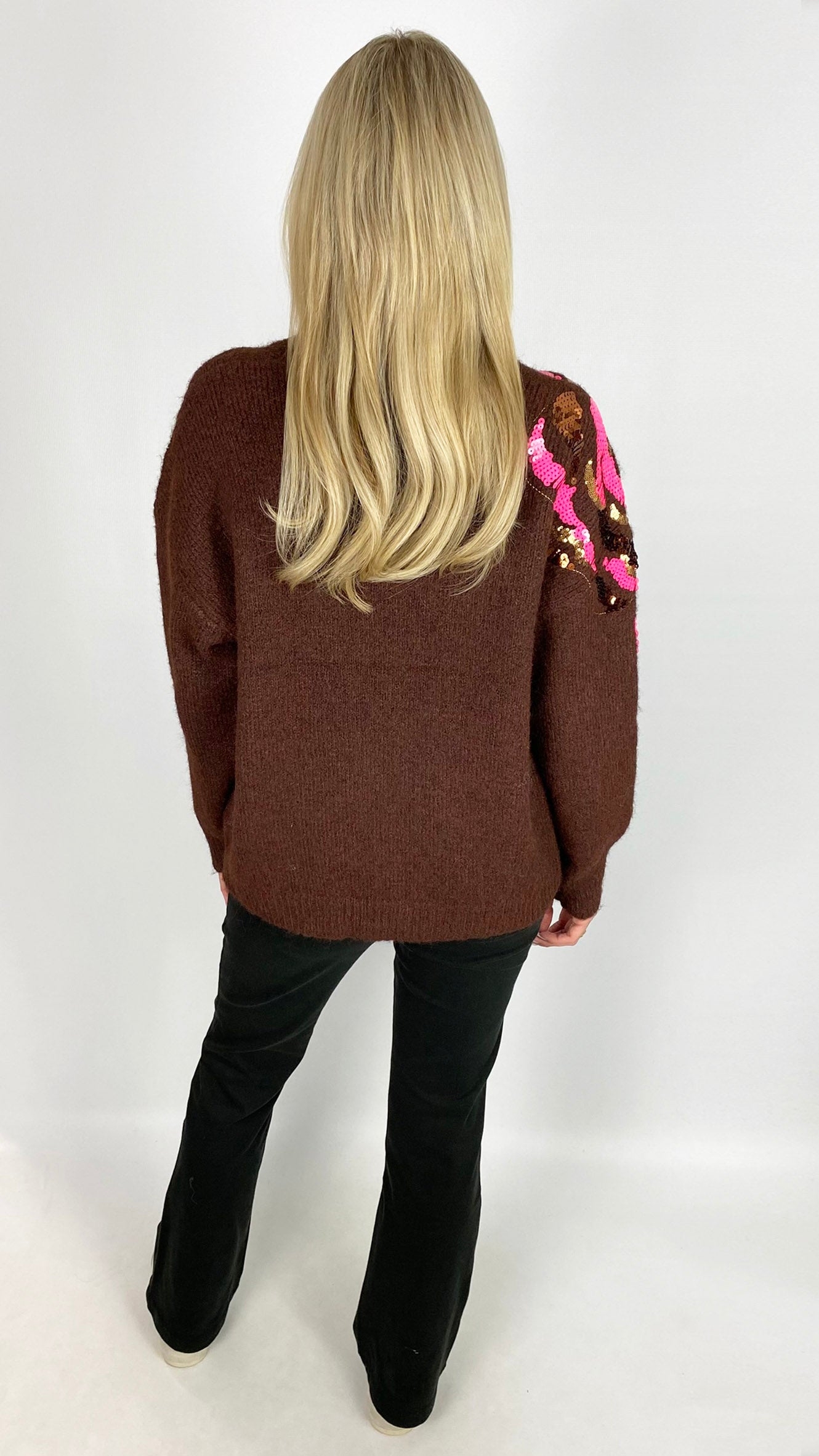 Sequin flower detail jumper | 3 Colours