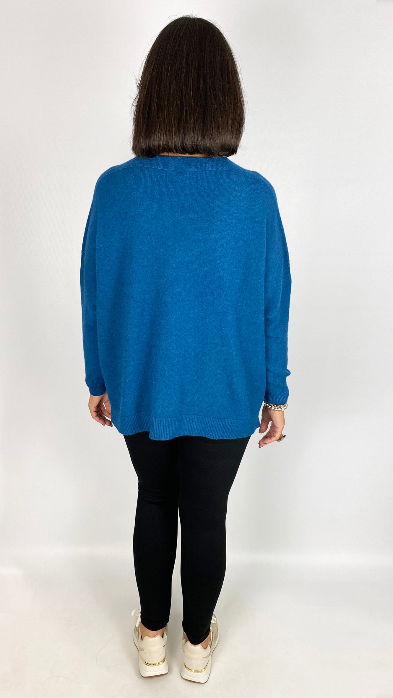 My split side & ribbed v-neck jumper | 5 Colours