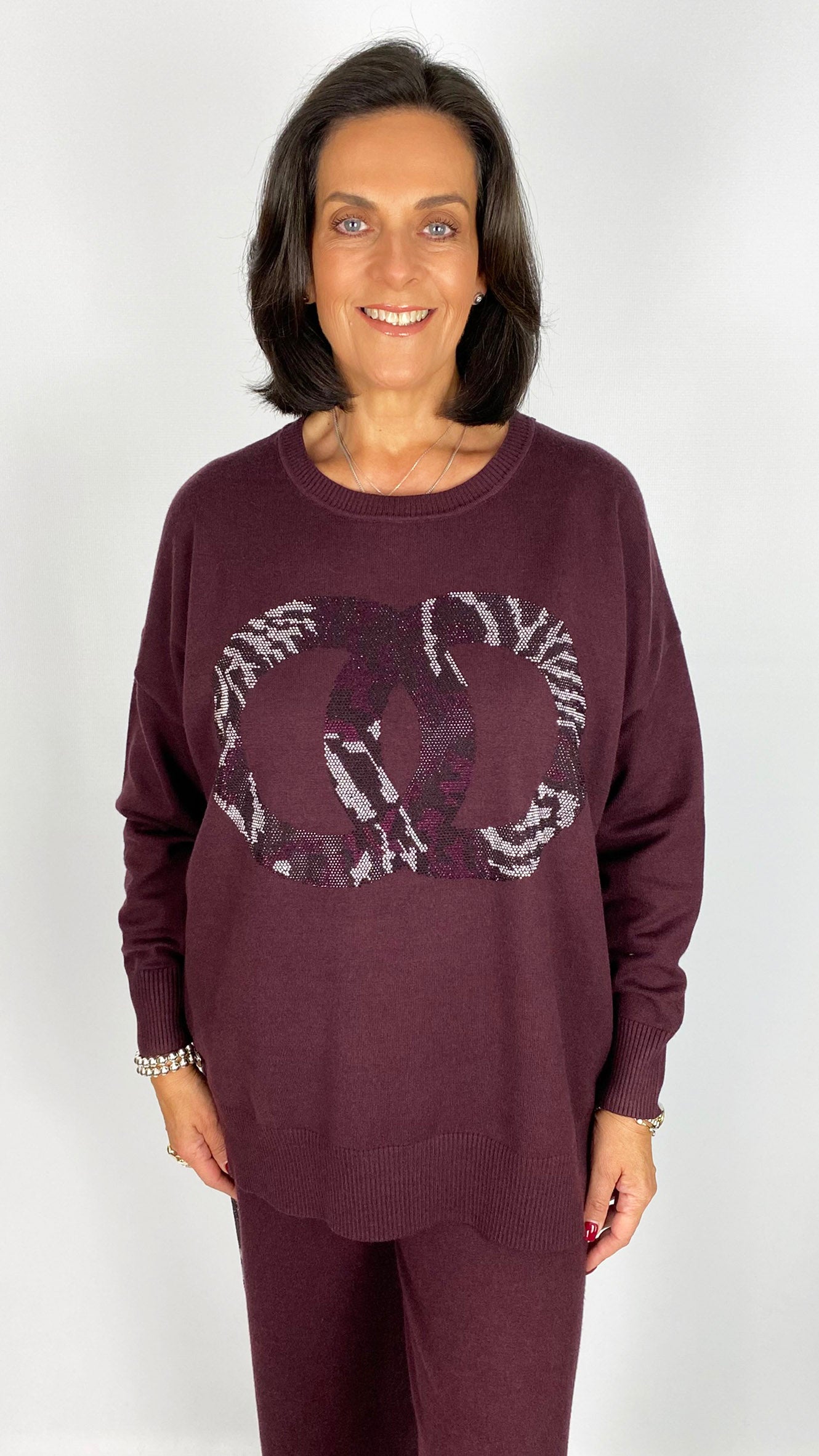 Animal stud circle knitted jumper | 3 Colours | by Malissa J