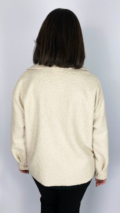 Boucle zip-through jacket | 3 Colours
