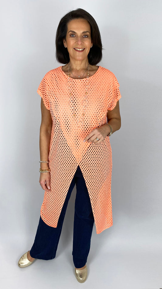 Laser-cut stretchy crossover top | 4 Colours