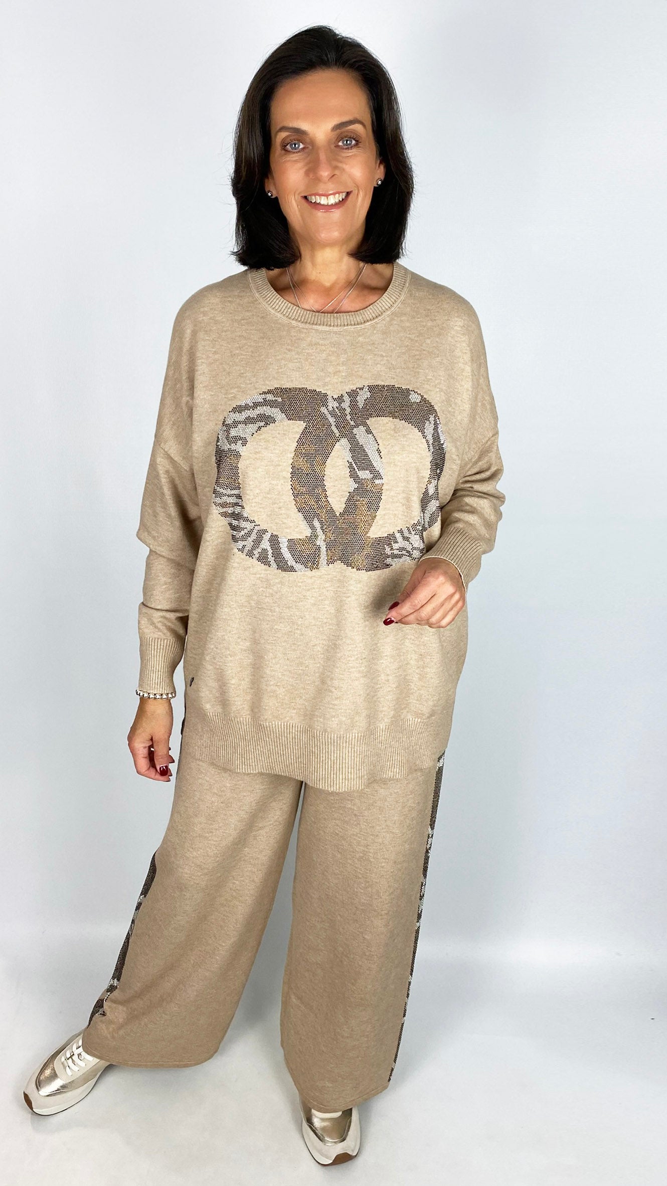 Animal stud circle knitted jumper | 3 Colours | by Malissa J