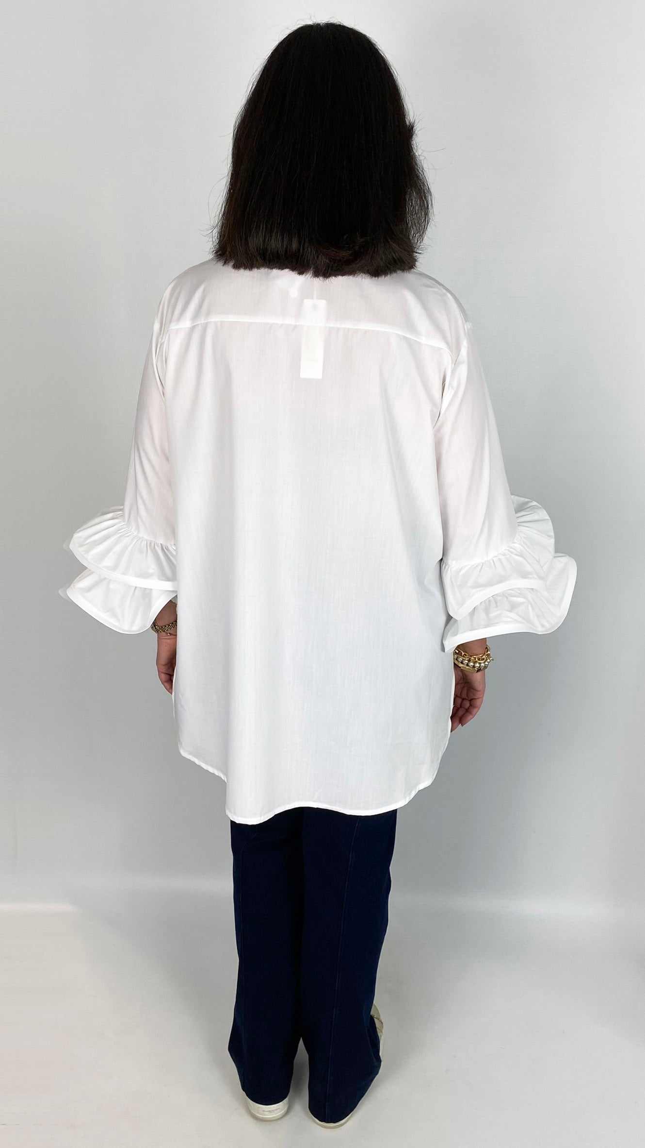 Double-Frill Sleeve Shirt | 2 Colours | by Malissa J