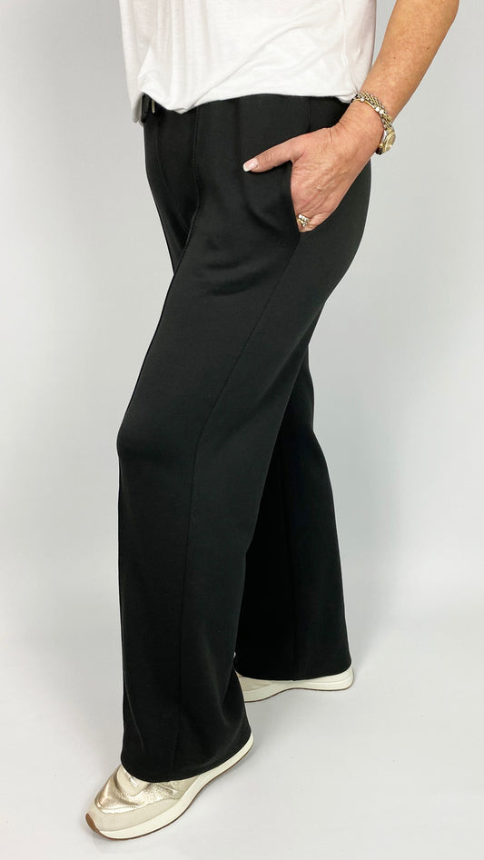 Wide-leg pull-on centre seam jogger pants | 3 Colours