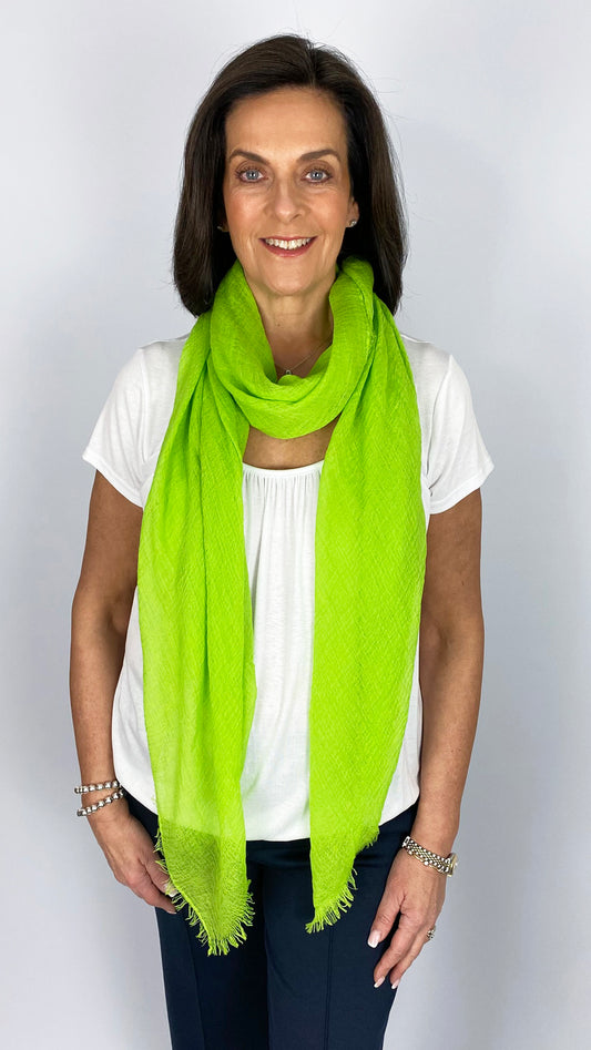 Lightweight distressed edge scarf by Malissa J | 4 Colours