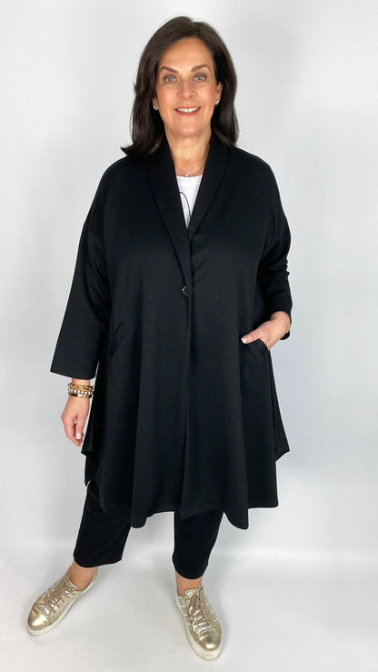 Soft Swing Jersey Jacket | Black | by Malissa J | last 1s