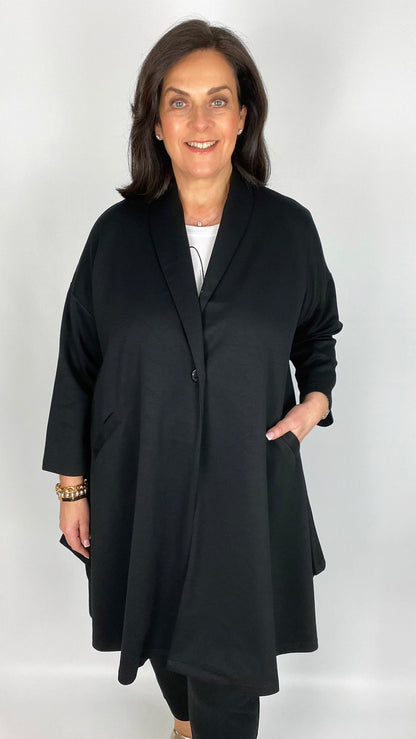 Soft Swing Jersey Jacket | Black | by Malissa J | last 1s