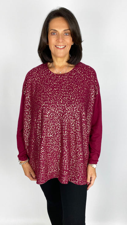 Scattered gold foil jumper | 4 Colours