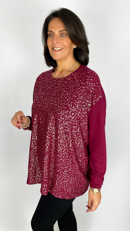 Scattered gold foil jumper | 4 Colours