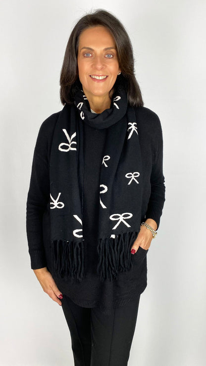 Button pocket jumper w/ coordinating scarf | 6 Colours