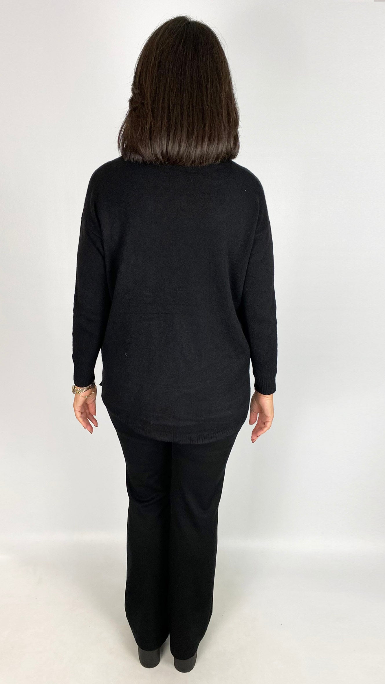 Button pocket jumper w/ coordinating scarf | 6 Colours