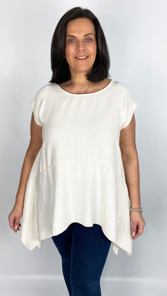 Rayon-mix dipped side top (4 Colours)