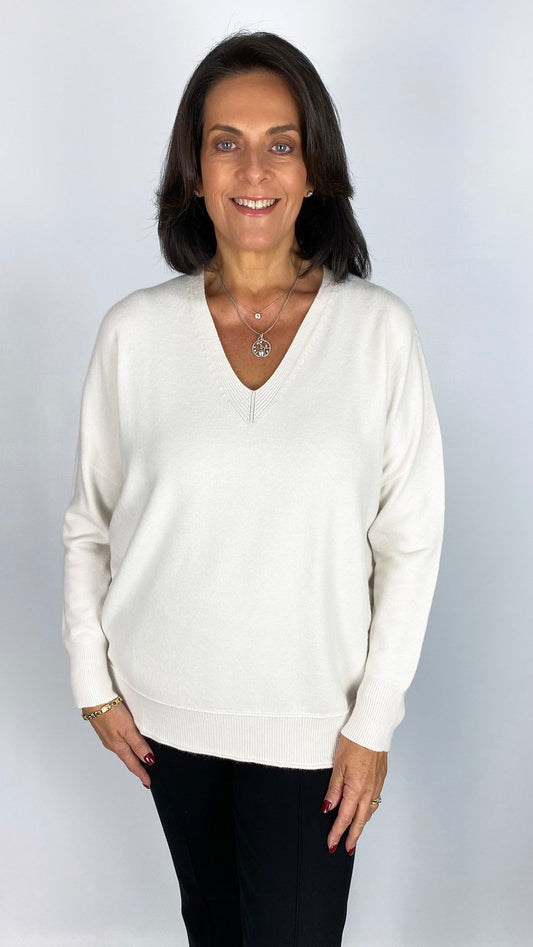 My ribbed edged v-neck jumper | 9 Colours | back in + new colours added!