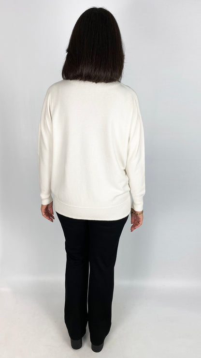 My ribbed edged v-neck jumper | 7 Colours | back for AW25