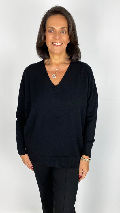 My ribbed edged v-neck jumper | 7 Colours | back for AW25