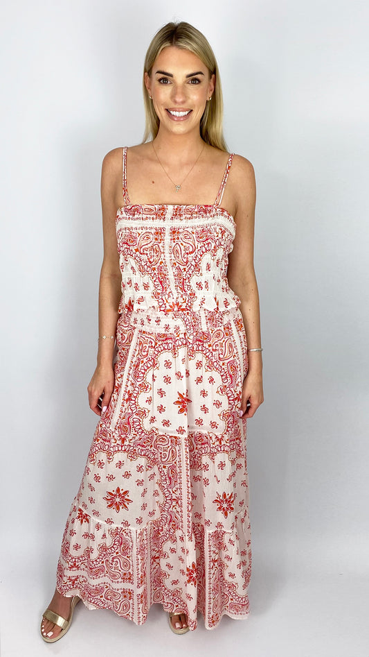 Tiered print maxi skirt by Lara Ethnics | 3 Colours