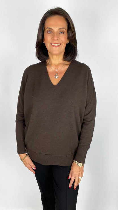 My ribbed edged v-neck jumper | 7 Colours | back for AW25