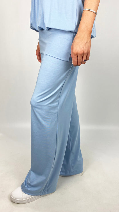Finest jersey fold over palazzo pant (2 Colours) – Limited edition!