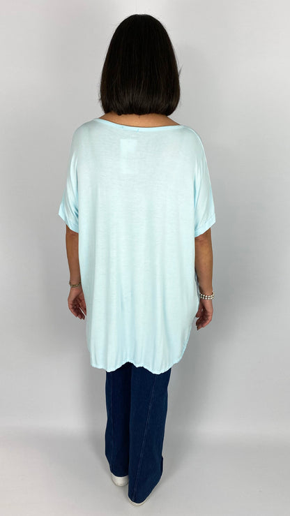 Oversized satin front hi-low top | 7 Colours