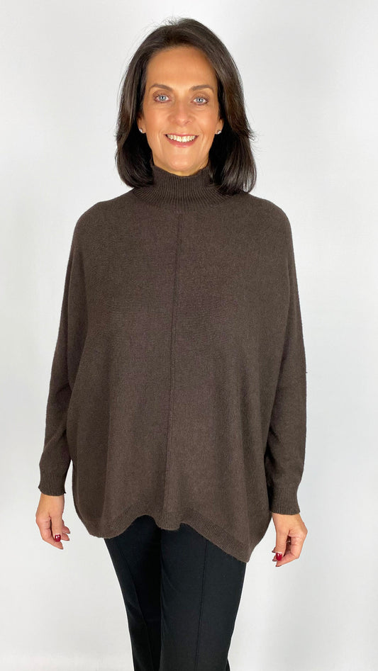 My ribbed centre-seam turtle neck jumper | 6 Colours | back for AW25
