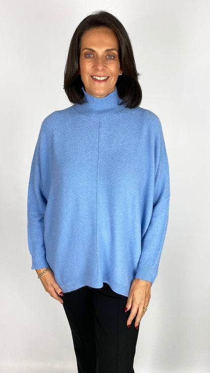 My ribbed centre-seam turtle neck jumper | 6 Colours | back for AW25
