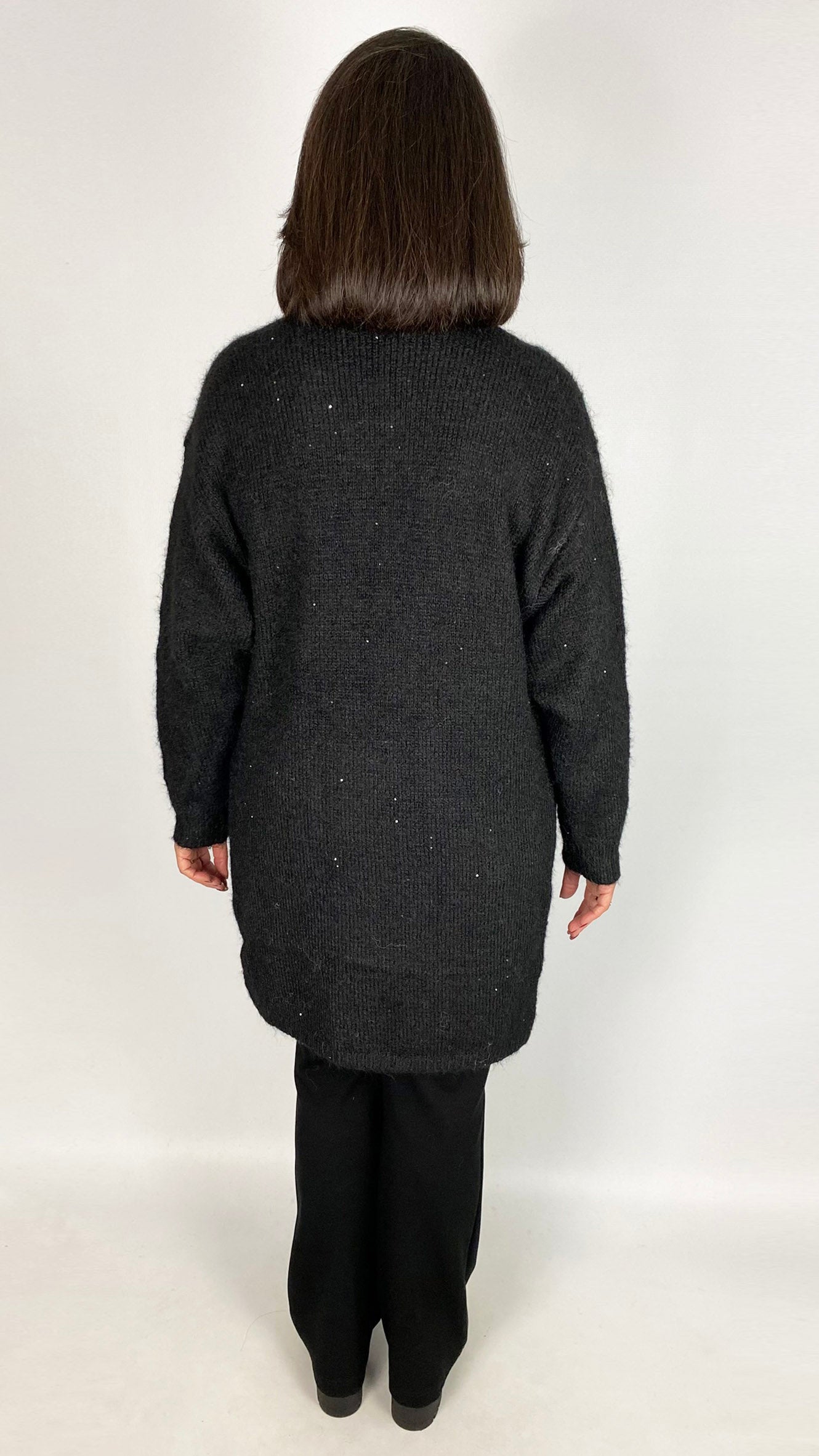 Fuzzy knit subtle sparkle cardigan | 2 Colours