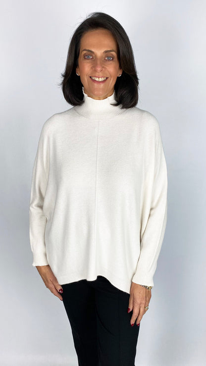 My ribbed centre-seam turtle neck jumper | 6 Colours | back for AW25