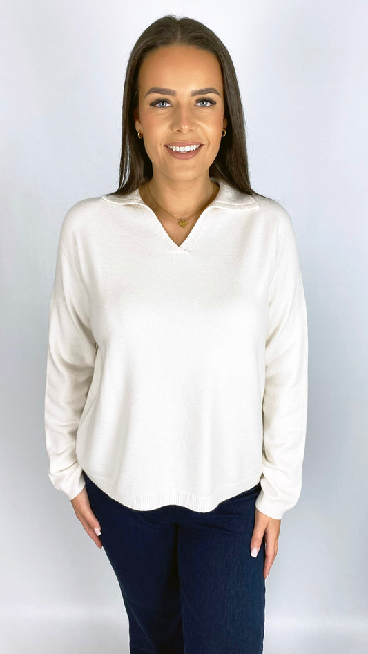 My collared v-neck jumper | 3 Colours | last 1s
