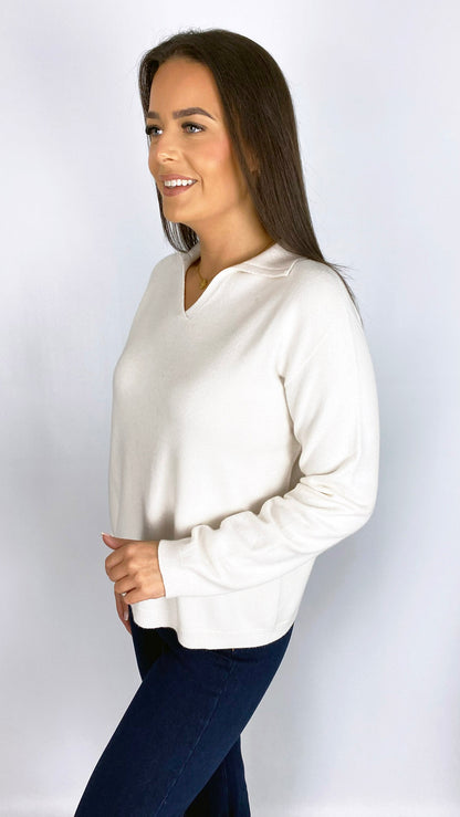 My collared v-neck jumper | 6 Colours | new! AW25